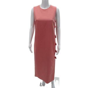 Damaris Bailey Womens Sleeveless Shift Midi Dress Pink Size S